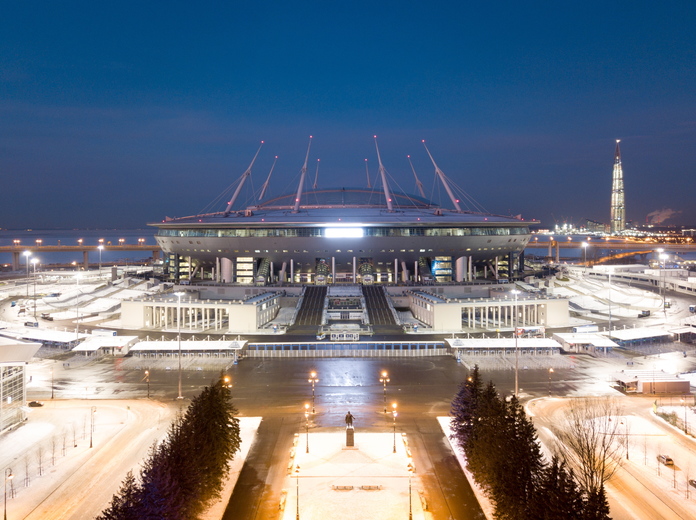 Самые большие стадионы - "Газпром Арена"