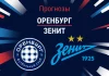Прогноз Оренбург - Зенит