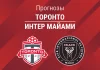 Прогноз Торонто - Интер Майами