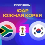Прогноз ЮАР - Южная Корея